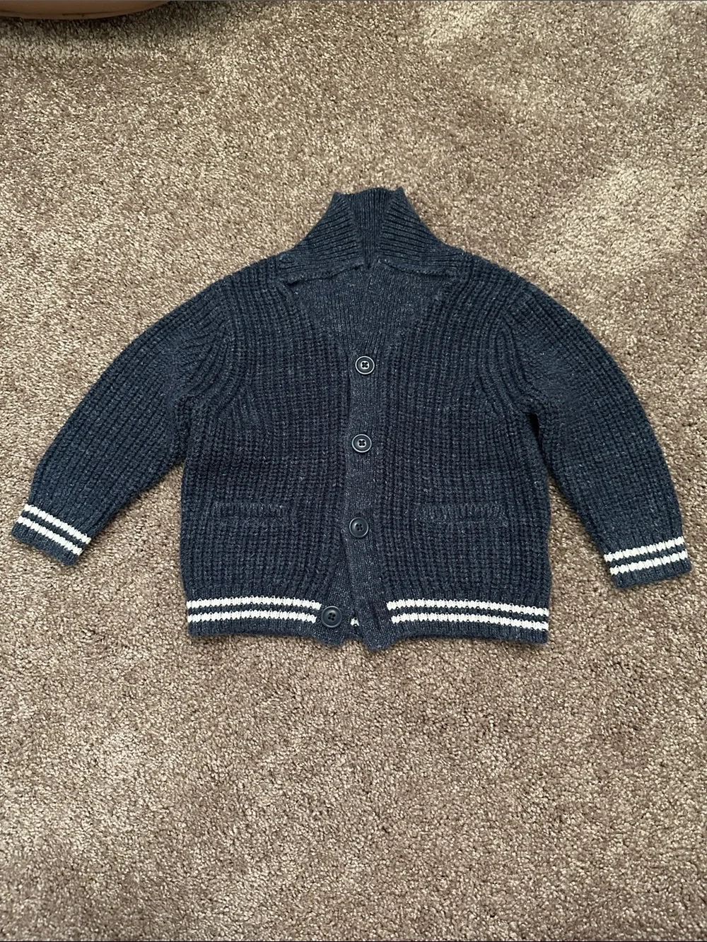 Baby GAP Navy Shawl Cardigan Size 12-18 month